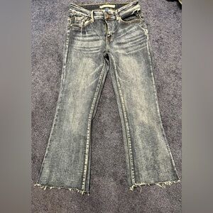 Women’s 9th Main bootcut demin jeans dark stone wash size